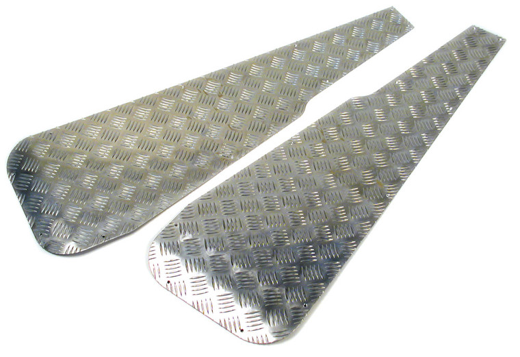 Alumium Diamond Plate Wing Protectors, Heavy Duty Pair, For Land Rover Series 2, 2A, And 3, 1958 - 1974, 88-Inch Models