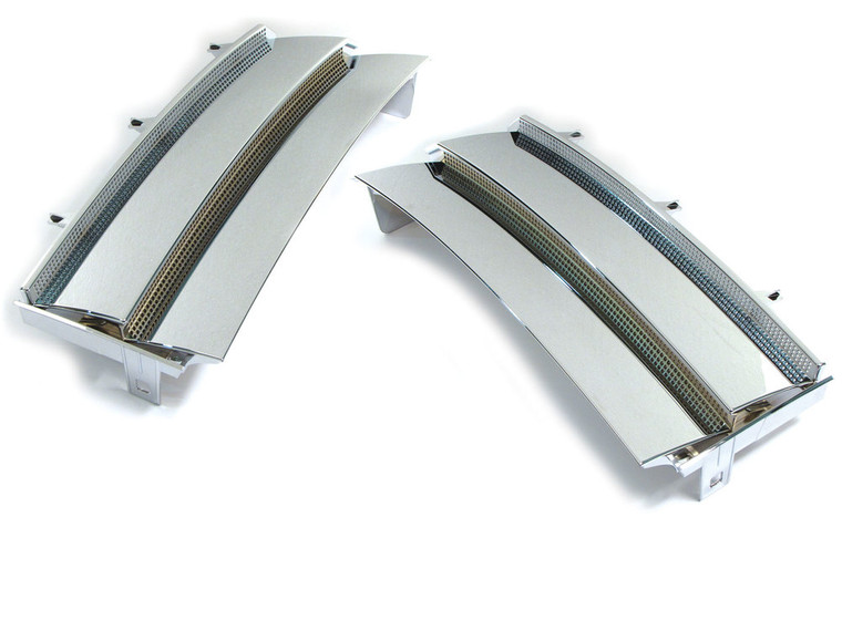 Side Air Intake Grille VUB002200MMM, Chrome Pair, For Range Rover Full Size L322, 2003 - 2012