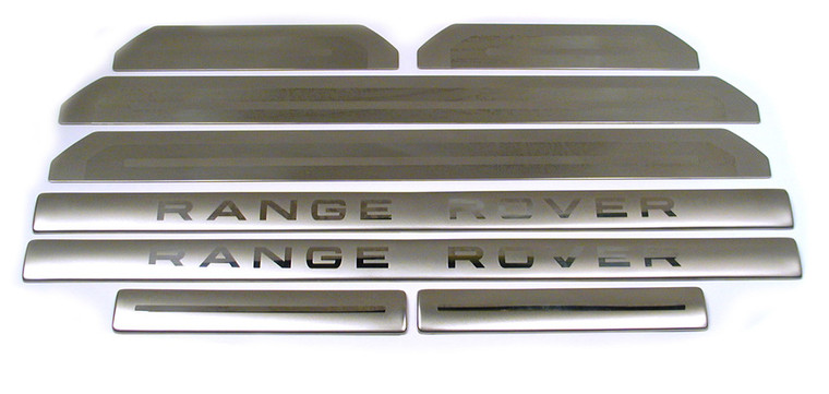 Genuine Sill Scuff Plate Kit, Stainless Steel With 'Range Rover' Logos, For Range Rover Sport 2006 - 2009