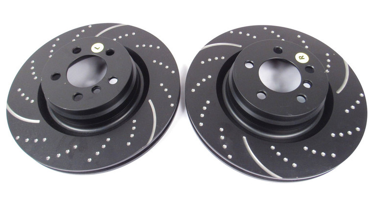 3GD Series Sport Performance Brake Rotors, Front Pair By EBC For Range Rover Full Size L322, 2006 - 2012 (See Model Info)
