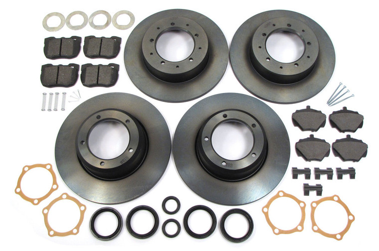 Genuine Brake Rebuild Kit, Front And Rear, Includes Genuine Rotors, Brake Pads, Pins, Clips And Replacement Seals, For Land Rover Discovery I