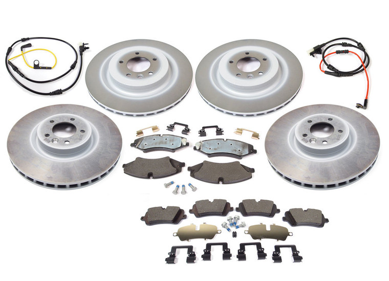 Brake Rebuild Kit Front And Rear (Genuine Rotors And Pads): Range Rover Full Size V8 5.0L Naturally-Aspirated