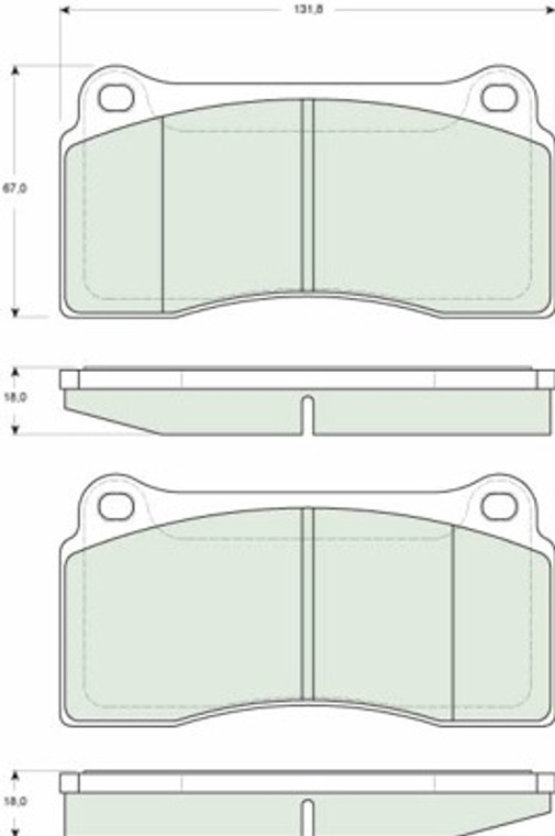 Brake Pads Ceramic Front XK8 w/Brembo , GDB1536