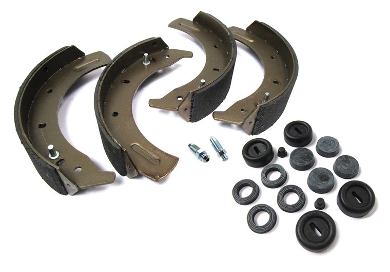 Front Brake Shoe And Wheel Cylinder Rebuilding Kit For Land Rover Series 109-Inch Model, 4-Cylinder