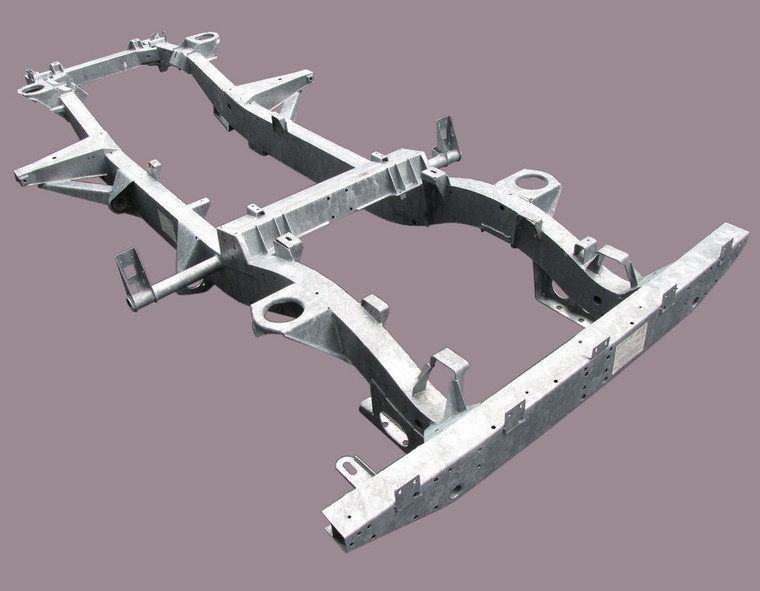 Complete Galvanized Chassis By Richards For Land Rover Defender 110, North American Spec Models, 1993-Only