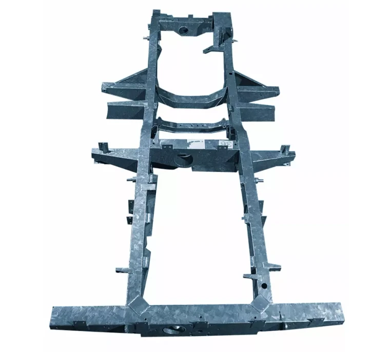 Complete Galvanized Chassis  NRC4642 By Richards For Land Rover Series 2, 2A, And 3, 88-Inch, 4-Cylinder Vehicles