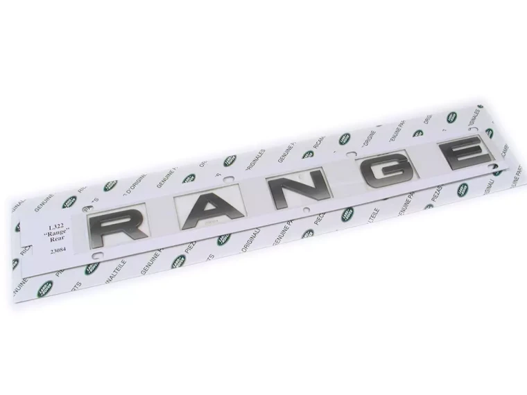 Genuine Rear Door Decal 'RANGE' Text DAB000081 For Range Rover Full Size L322, 2003 - 2005