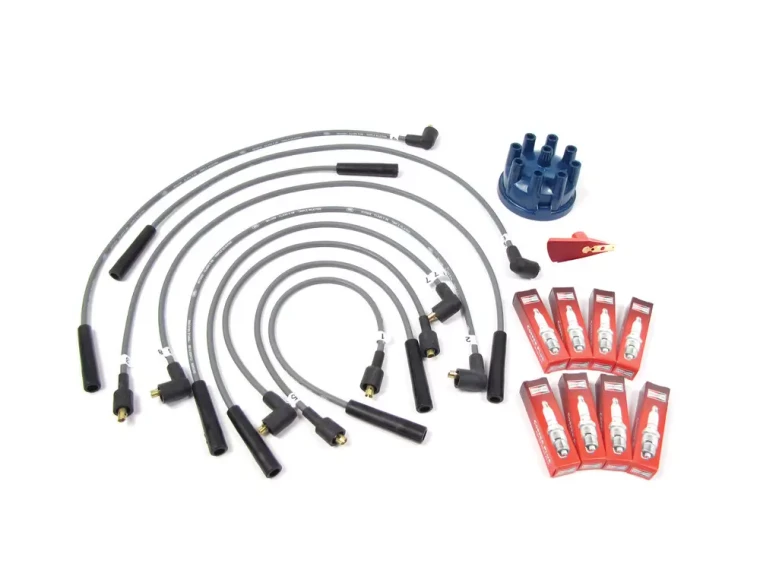 Ignition Wire, Spark Plug, And Distributor Cap Service Kit For Land Rover Defender 90 And 110, And Range Rover Classic