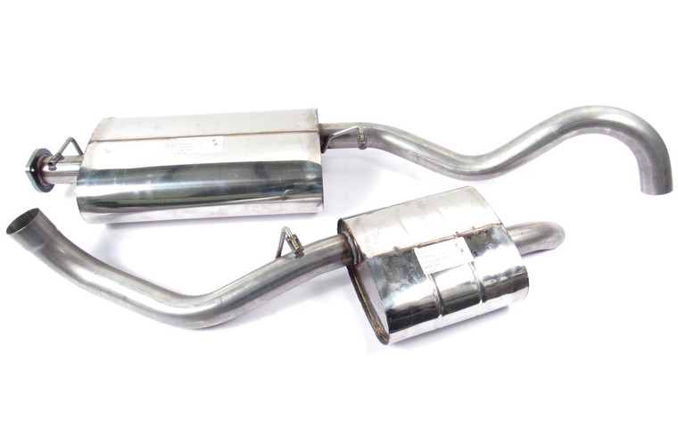 Stainless Steel Cat-Back Exhaust System ESR1053 By Double S For Range Rover Classic, 1990 - 1995