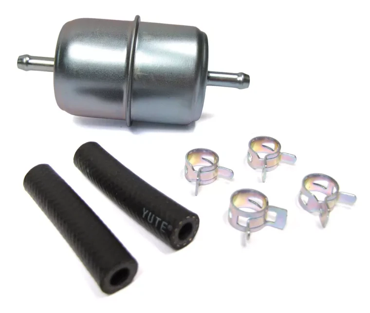 In-Line Fuel Filter With Housing, Replacement 1/4-Inch Hoses And Clamps, For Land Rover Series 2, 2A, And 3, 88 And 109-Inch Models (See Fitment Years)