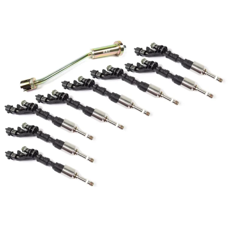 Fuel Injector Kit, Set Of 8 Original Equipment LR105439 Injectors By BOSCH With Injector Removal Tool, For Land Rover LR4, Range Rover Sport, And Range Rover Full Size (See Fitment Years)