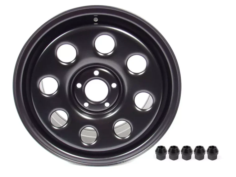 Steel Wheel By Terrafirma, Satin Black 18 X 8 Inch, For Land Rover LR3, Range Rover Sport And Range Rover Full Size L322 (See Fitment Years)