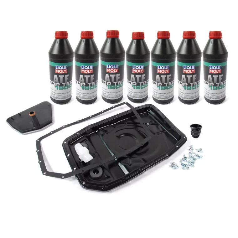 Transmission Filter Service Kit, Conversion Upgrade With Replacement Filter, Pan, Top Tec 1800 ATF Fluid By LIQUI MOLY, And Easier Installation Process, For Land Rover LR3, LR4, Range Rover Full Size And Range Rover Sport