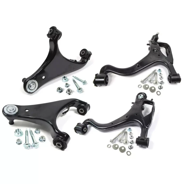 Front Suspension Upper And Lower Control Arm Kit, Includes Control Arms And Mounting Hardware, For Land Rover LR3, 2005 - 2009