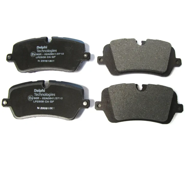 Rear Brake Pad Set By Delphi Brand LR162046D, For Land Rover Discovery 5, Range Rover Full Size, And Range Rover Sport (See Fitment Years)