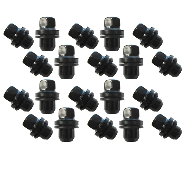 Original Equipment Lug Nuts LR173842B, Set of 20, Satin Black, For Land Rover LR3, LR4, Defender 90, 110, And 130 New Gen L663, Range Rover Full Size, And Range Rover Sport (See Fitment Years)