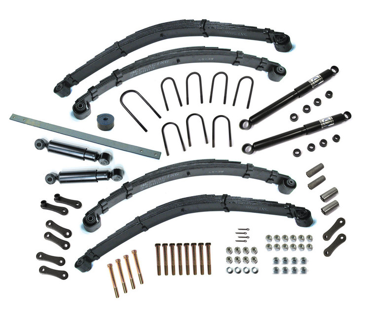 Leaf Spring Suspension Replacement Kit, Front And Rear, For Land Rover Series 2, 2A, And 3, 88-Inch Vehicles