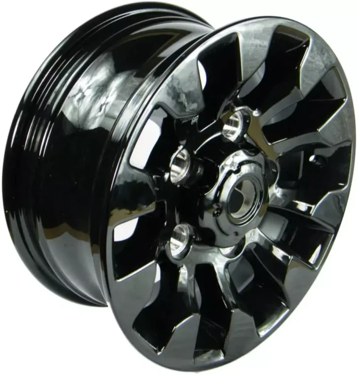 Sawtooth Style Alloy Wheel 16 X 7 Inch LR025862, Black, For Land Rover Discovery I, Defender 90, And Range Rover Classic (See Fitment Years)