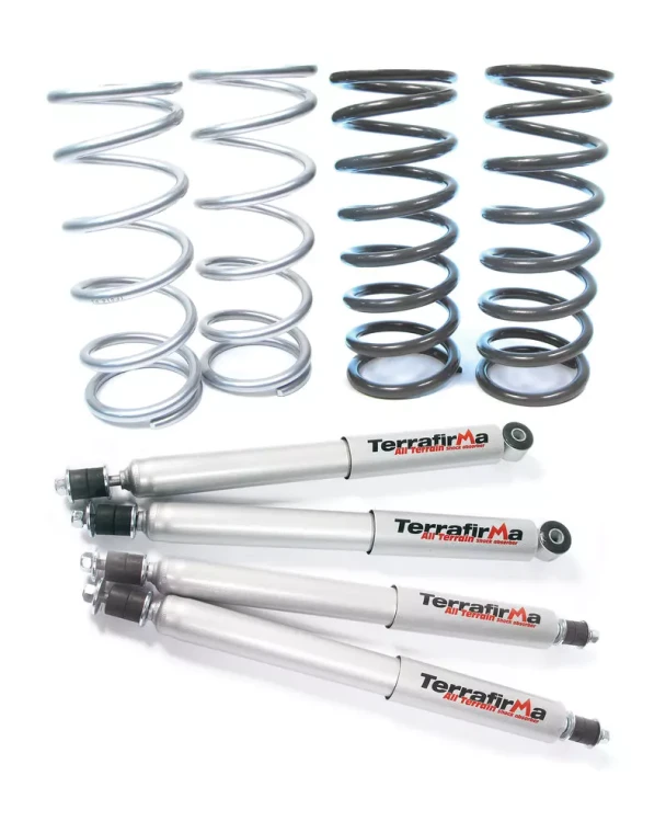 Terrafirma Shock And Spring Suspension Kit, Medium Load All-Terrain For Land Rover Defender 110, 1993
