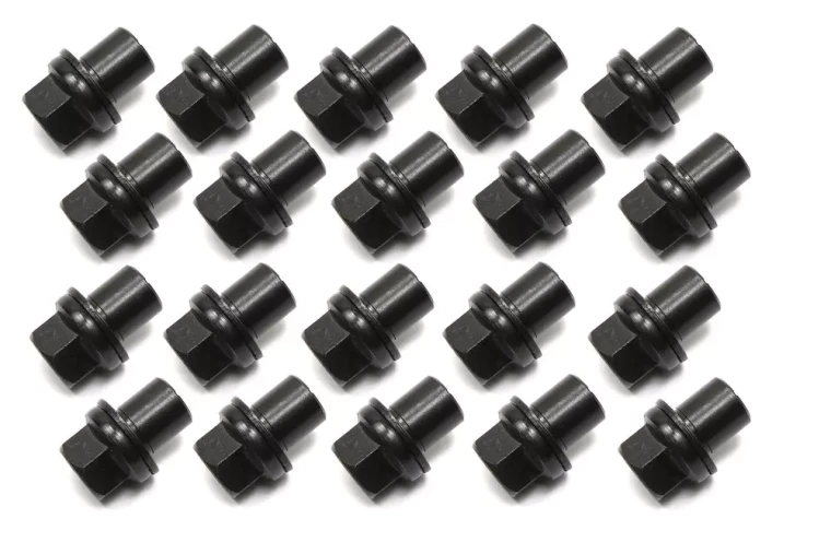 Lug Nuts, Set Of 20, Black, Original Equipment For Range Rover Full Size L322 2003-2005