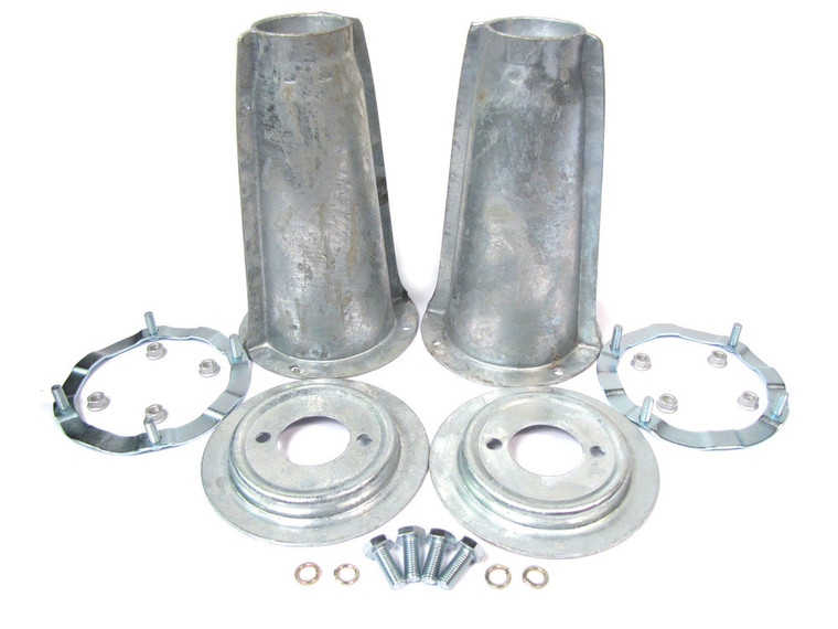 Suspension Shock Tower, Securing Ring And Spring Seat Hardware Kit, Front, Galvanized, For Land Rover Discovery I, Defender 90 And 110, And Range Rover Classic