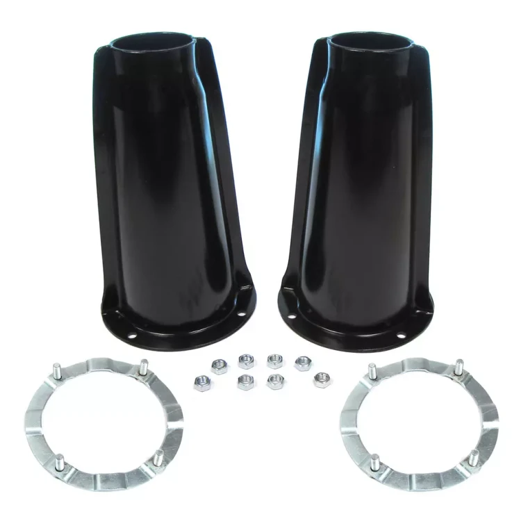 Front Coil Suspension Shock Tower Kit, Includes 2 Shock Towers, Securing Rings And Hardware, For Land Rover Discovery I, Defender 90 And 110, And Range Rover Classic