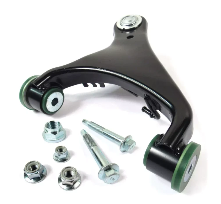 Front Upper Suspension Control Arm LR051614, Right Hand, With Upgraded With Preloaded Semi-Firm Green Polyurethane Bushings And Bolt Kit, For Land Rover LR4