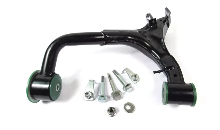 Suspension Control Arm LR051623, Upper Rear Left Hand, Upgraded With Preloaded Semi-Firm Green Polyurethane Bushings And Bolt Kit For Land Rover LR3 And LR4