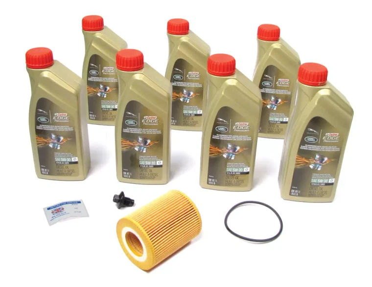 Complete Oil Change Kit For Land Rover Discovery 5 Diesel, Range Rover L405 Tdi, And Range Rover Sport Tdi, Includes Cartridge Oil Filter With Seal By MANN, 7 Quarts Original Equipment Castrol Edge Professional 5W/30 Oil, Drain Plug, And Reminder Sticker