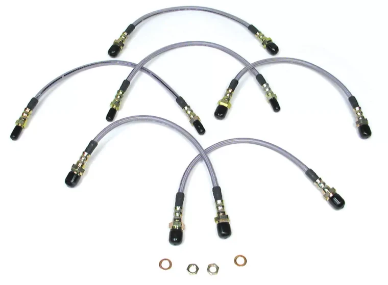 Performance Stainless Steel Brake Hose Kit For Range Rover Classic (1992 - 1995)