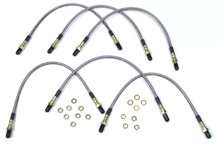 Performance Stainless Steel Brake Hose Kit For Range Rover Classic (1990 - 1991)