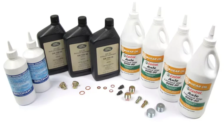 Transfer Case And Axle Service Kit, Hardware, Plugs, Replacement Transmission Oil, And Swivel Housing Grease, For Land Rover Discovery I
