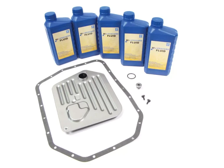 Transmission Service Kit, 5 Quarts ZF Lifeguard Fluid 5, Transmission Filter, Pan Gasket, Drain Plug And Hardware For Range Rover Full Size L322, 2003 - 2005