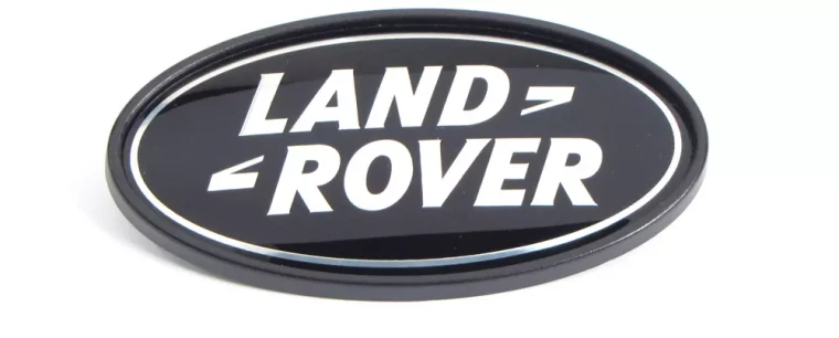 Genuine Land Rover Logo Badge, Rear Tailgate Door, Black And Silver, For Range Rover Sport, Range Rover Full Size L322 And Evoque (See Fitment Years)