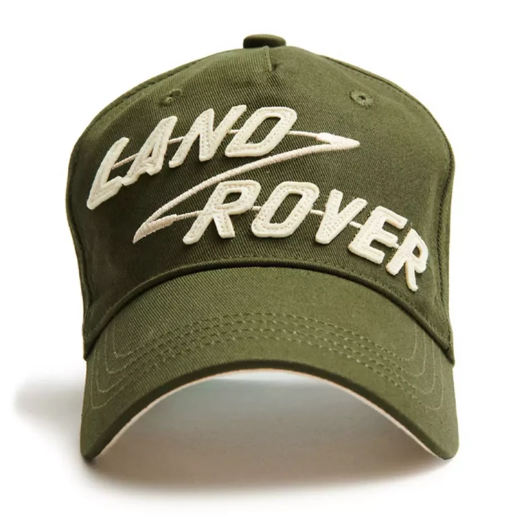 Land Rover Appliqué Baseball Cap Hat With Heritage Classic Logo, Color: Bronze Green