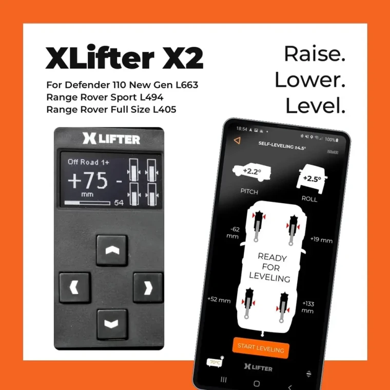 XLifter X2 Air Suspension EAS Level Control Tool For Land Rover Defender 110 New Gen L663, Range Rover Sport L494, And Range Rover Full Size L405 (See Fitment Years)