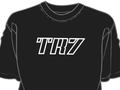 Black TR7 decal t shirt