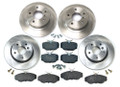 Range Rover Brakes : Complete Front & Rear Brake Kit (Standard Rotors & Ferodo Pads) (9540F)