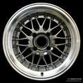 Aftermarket BBS LM style wheels 15x7 4x95.25 - Hyperblack (WSAW157LMHB)