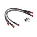 Stainless Brake Flex Lines Defender 110 - For Lifted Vehicles - 2 inches longer (SBL2006E)
