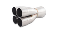 Vibrant 4-1 SS Merge Collectors (1-7/8in Inlet Slipover ID 2-1/2in Merge Outlet OD) Single Unit main image 0