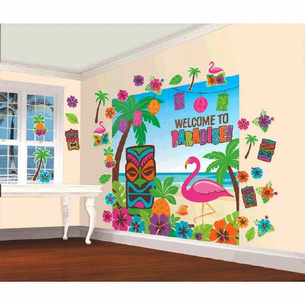 Luau Wall Decorating Kit Theme Party Decoration Parties Plus