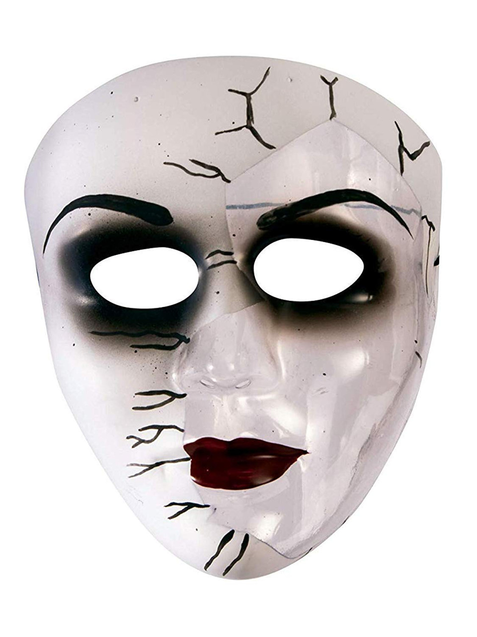 Transparent Male Plastic Dozen Masks – Fancy Dress For You