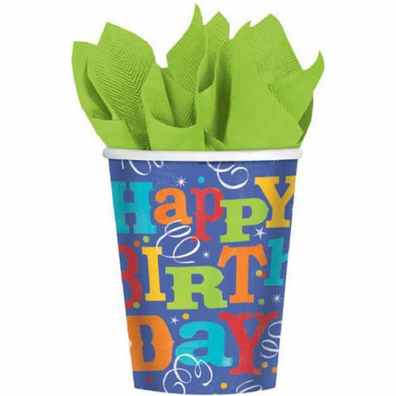 Birthday Fever Party 9 oz. Paper Cups - Parties Plus