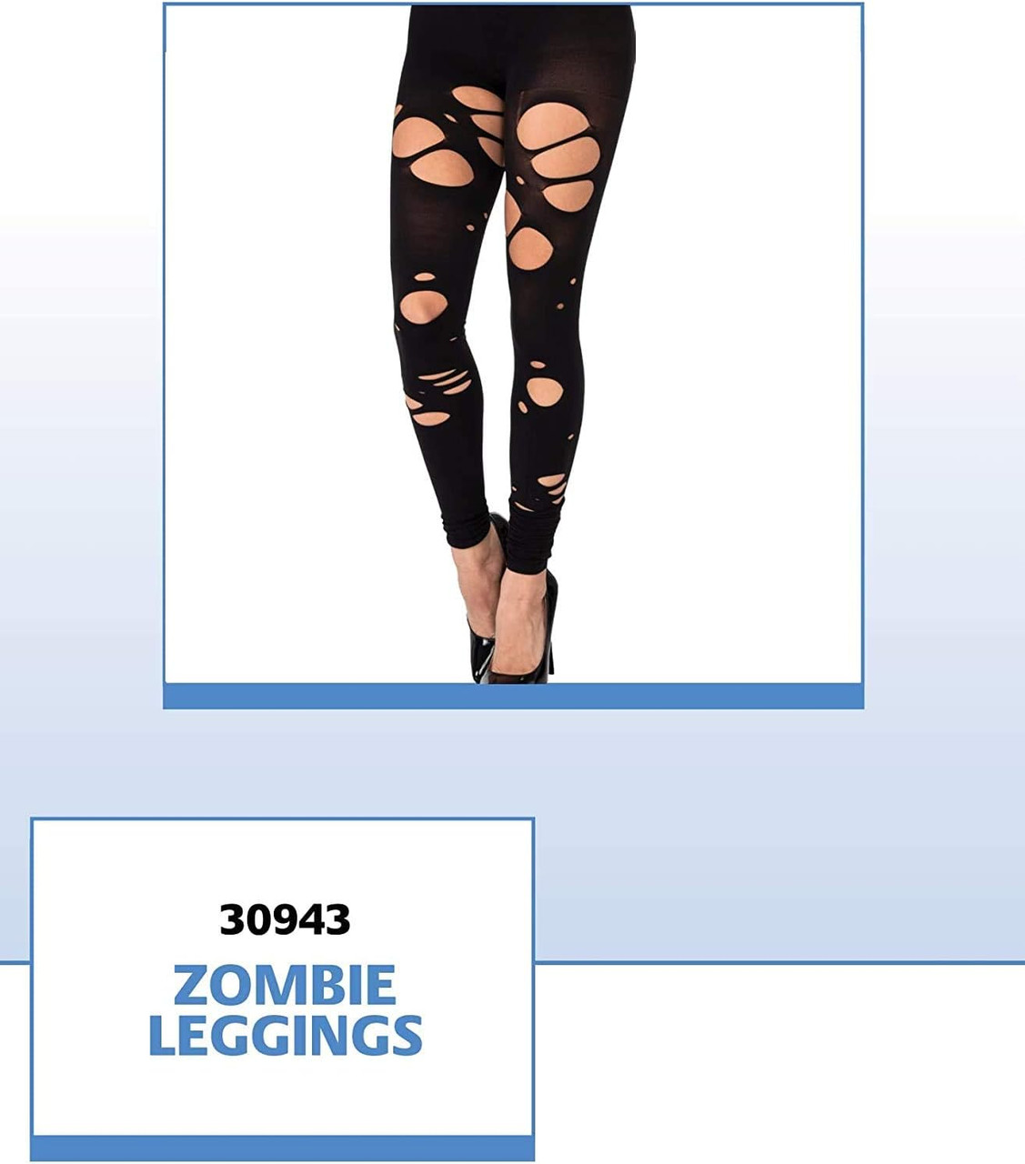 Zombie Leggings w/Holes Adult Costume Accessory - Parties Plus