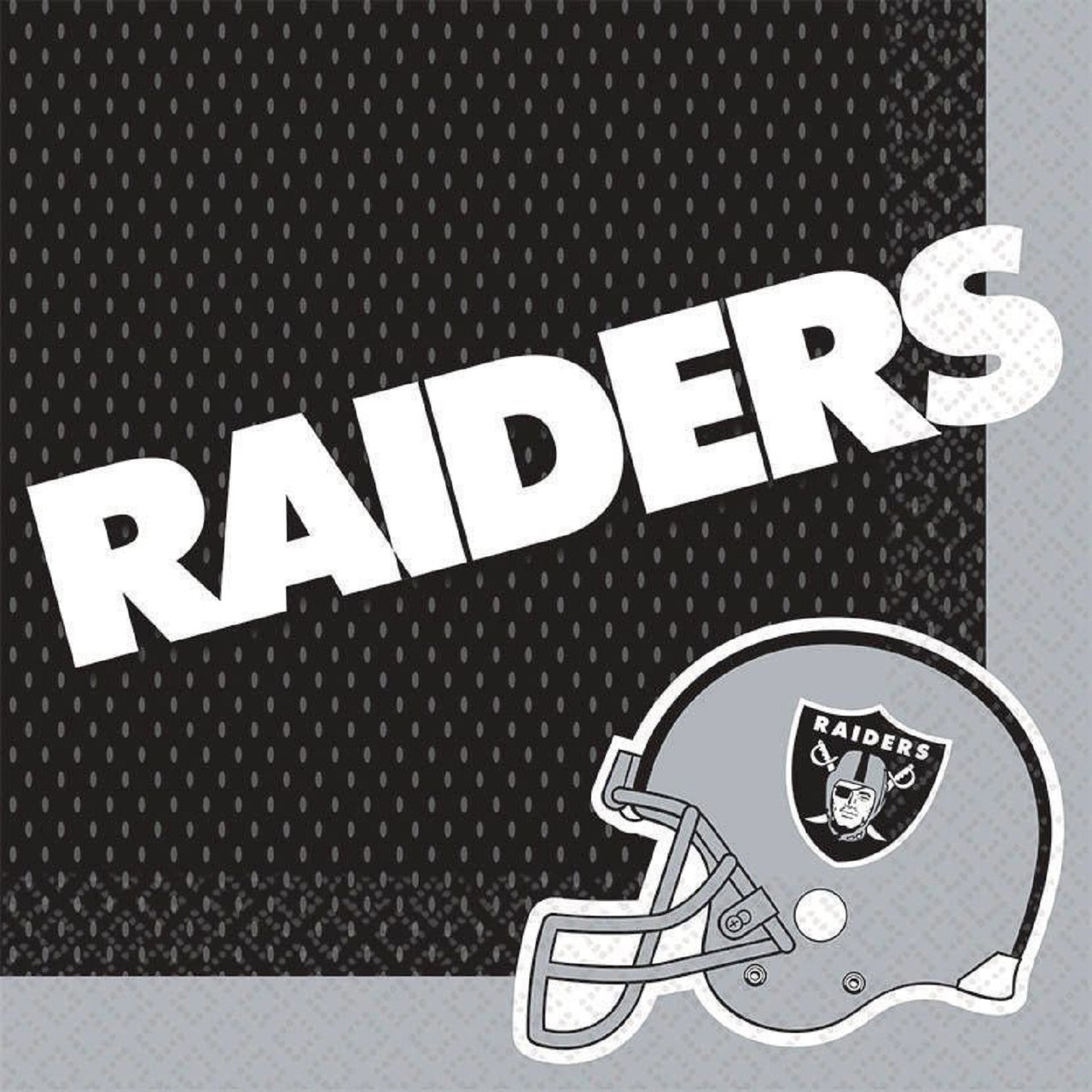 Las Vegas Raiders Game Day Party Supplies Kit for 8 Guests 