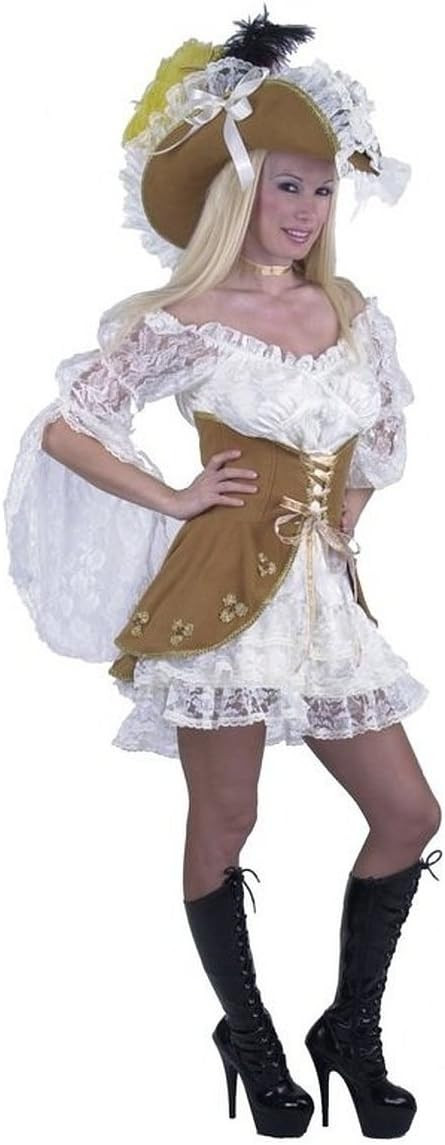Deluxe Pirate Wench Costume Multi-Coloured Adult