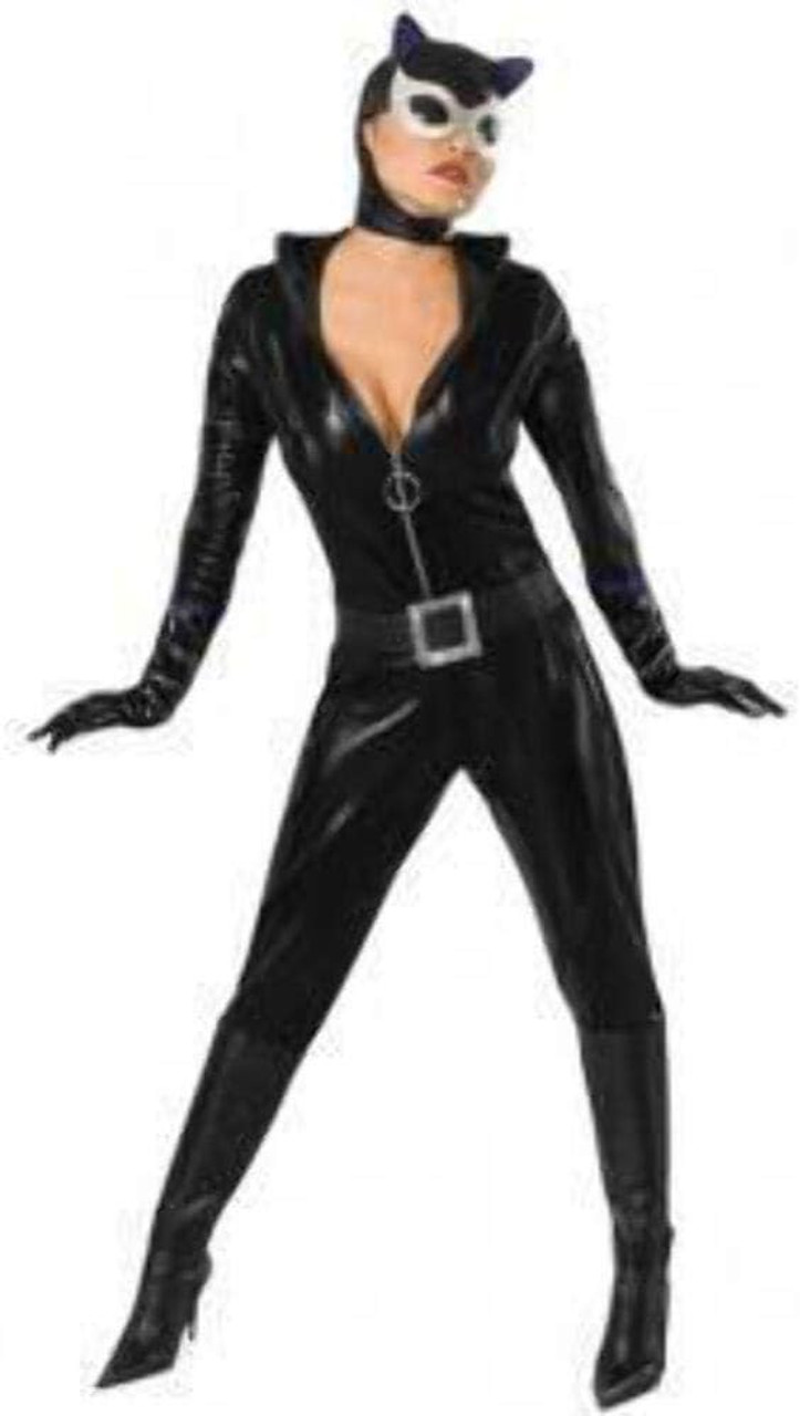 Catwoman Costume Adult Halloween Fancy Dress