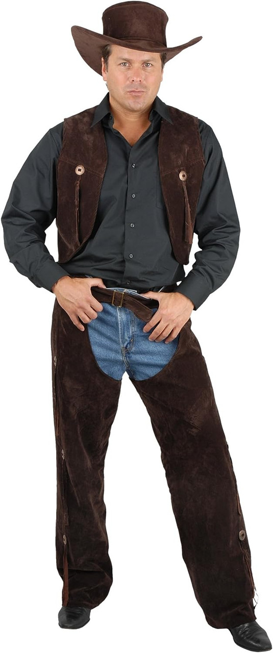 Wicked Costumes Adult Men's Western Cowboy Fancy Dress Costume - Small :  Amazon.co.uk: Toys & Games