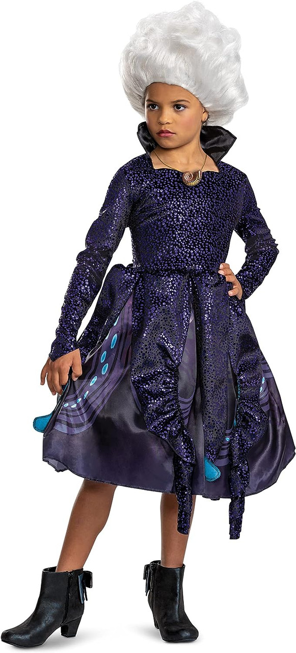 Ursula Deluxe Little Mermaid Movie Disney Fancy Dress Up Halloween Child  Costume - Parties Plus
